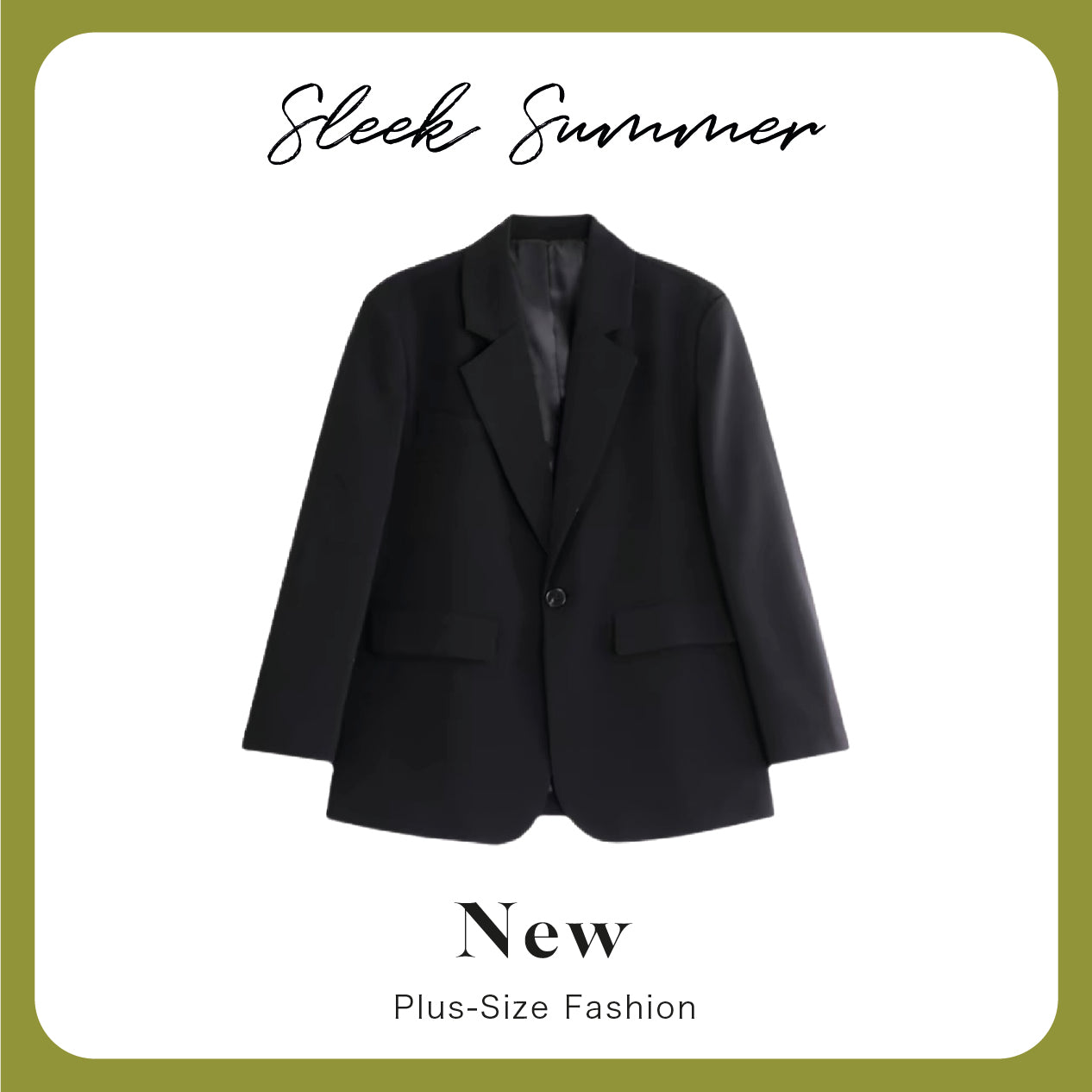 Plus-size curvy oversized suit